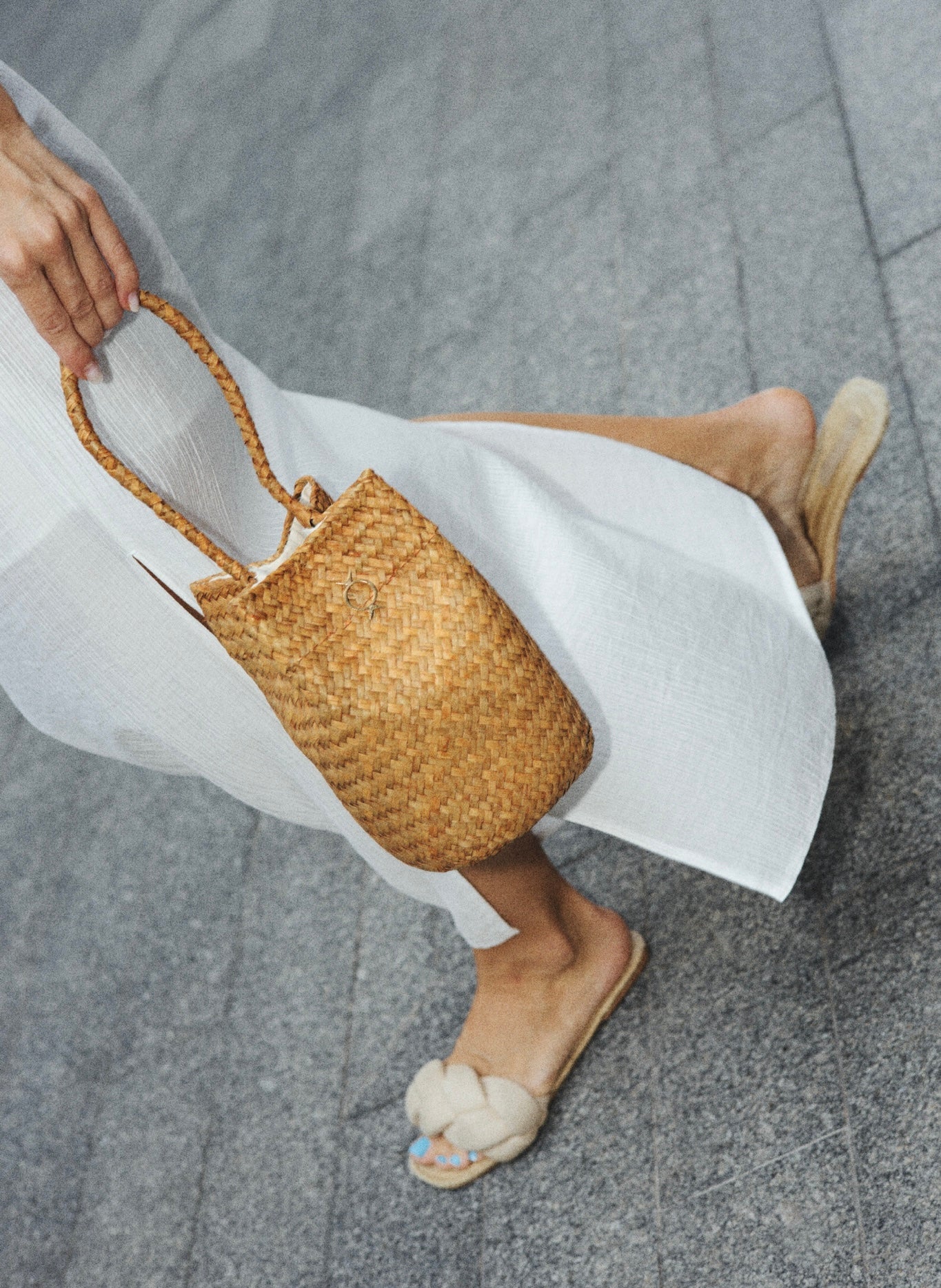 Straw Baby Bag