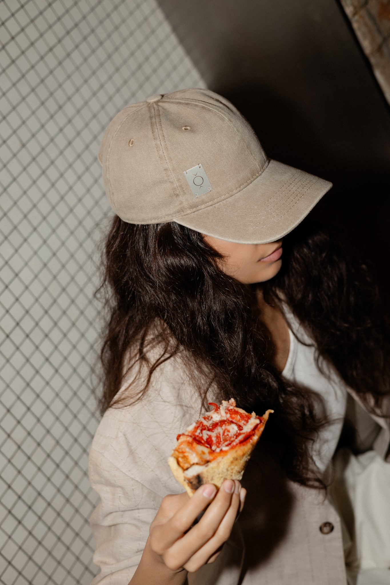 Grey Grunge Cap