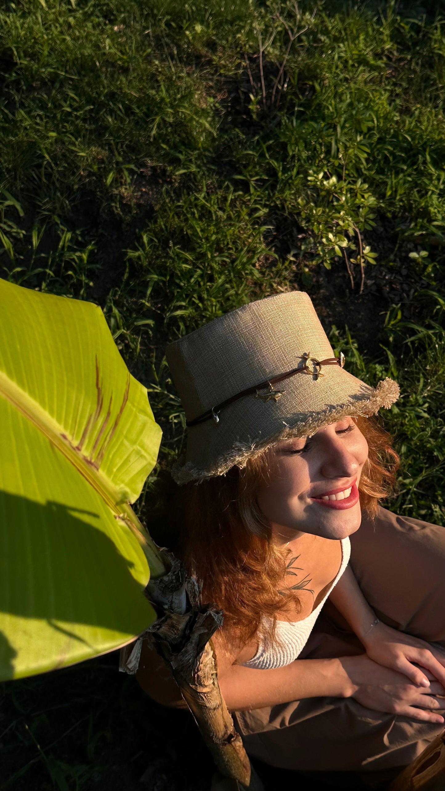 Sand Linen Bucket Hat
