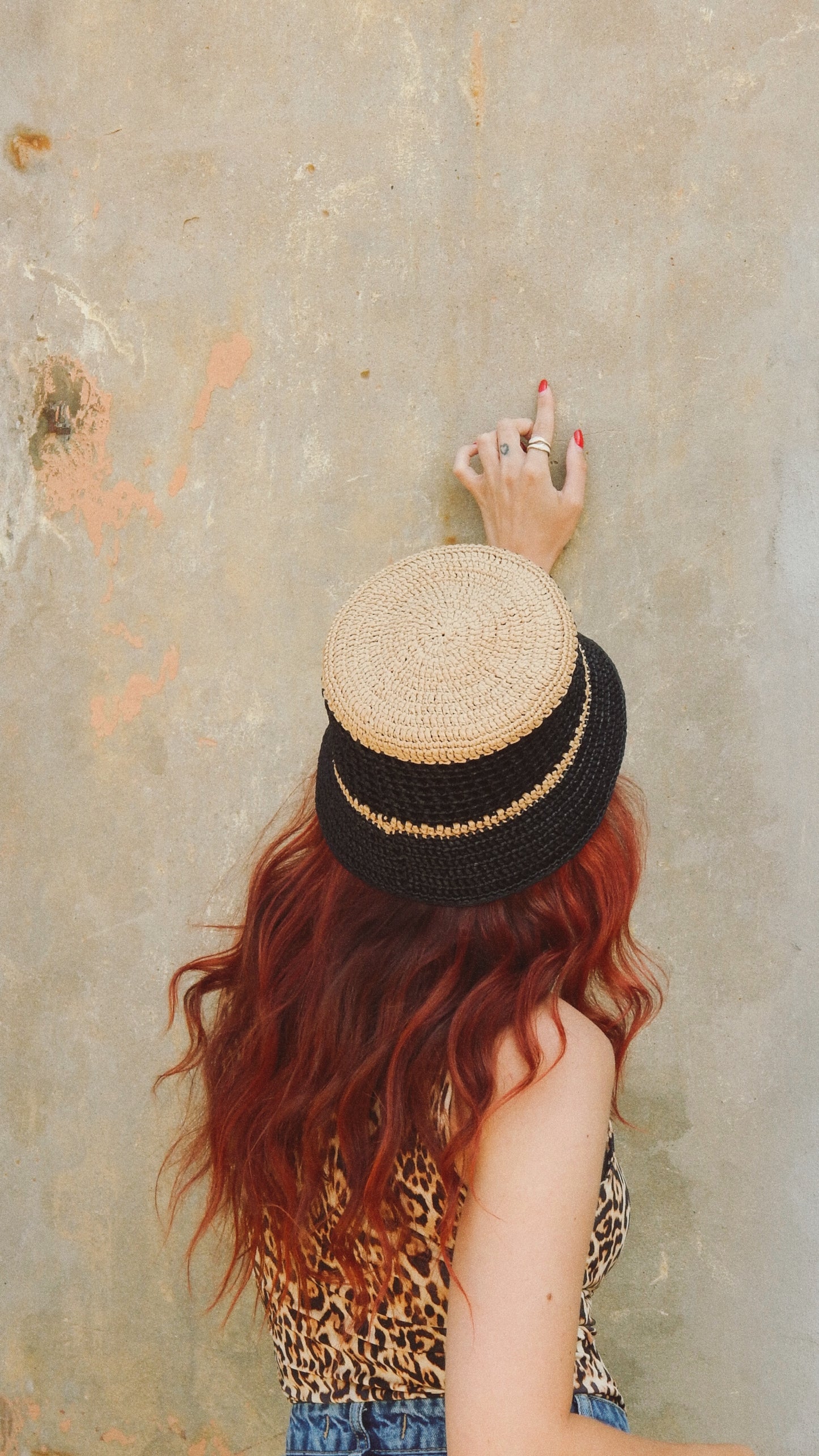 Natural Black Raffia Bucket Hat