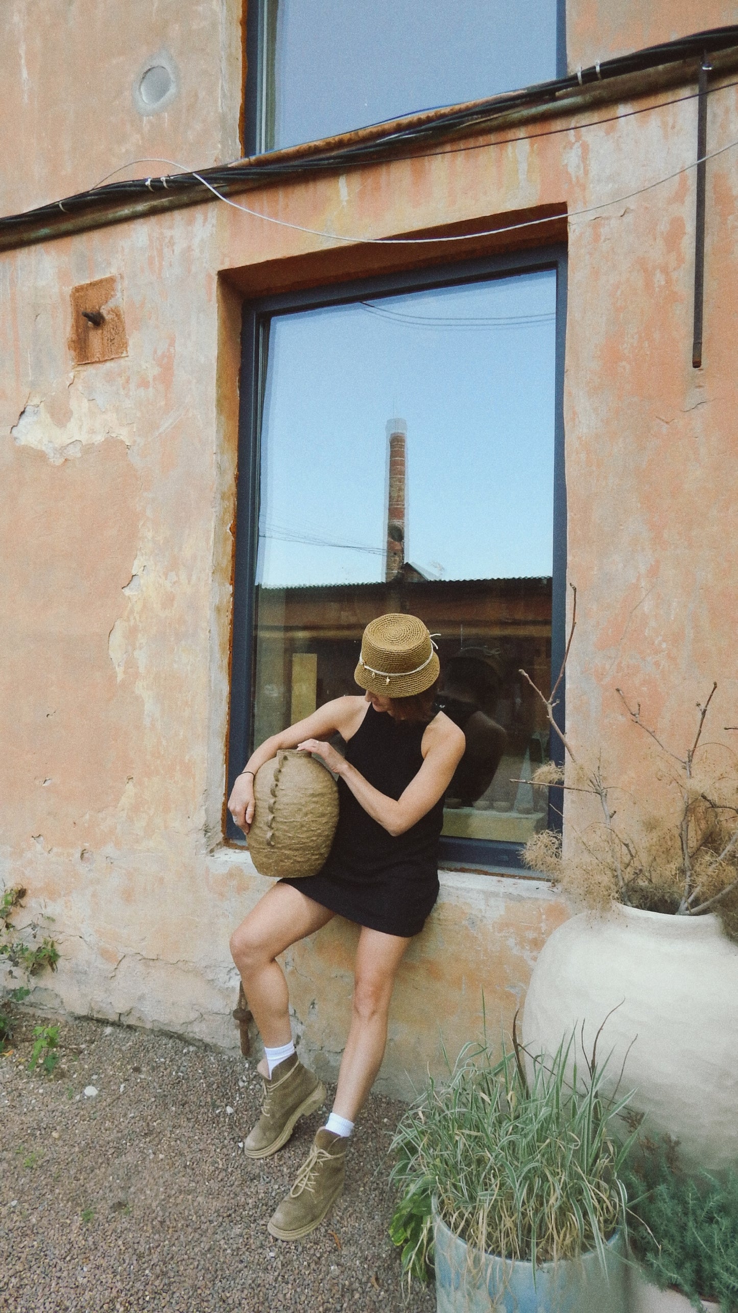Natural Raffia Bucket Hat