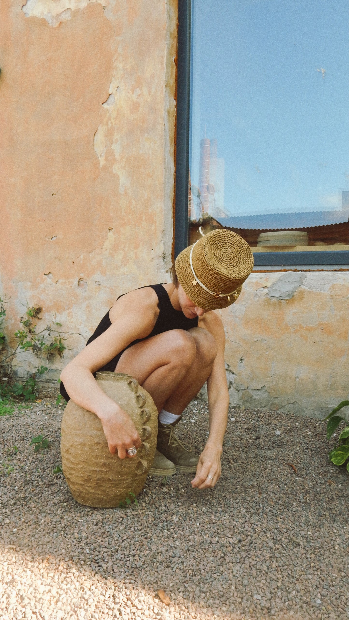 Natural Raffia Bucket Hat