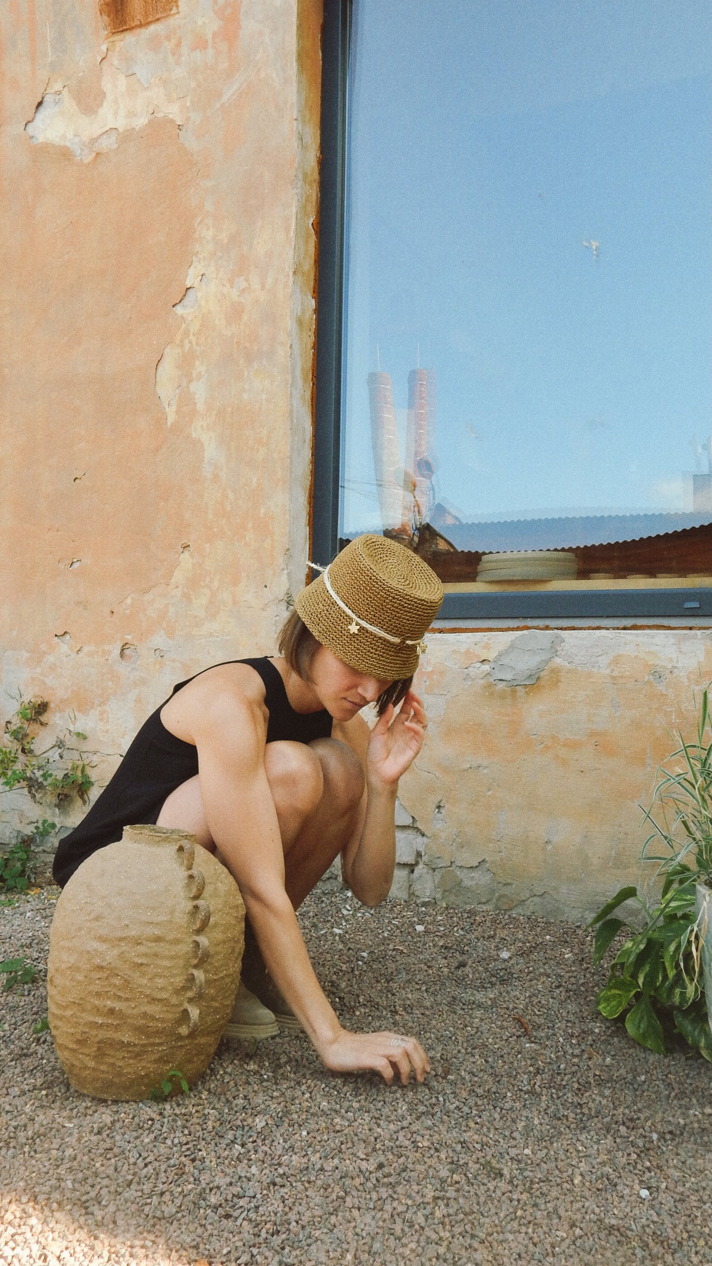 Natural Raffia Bucket Hat