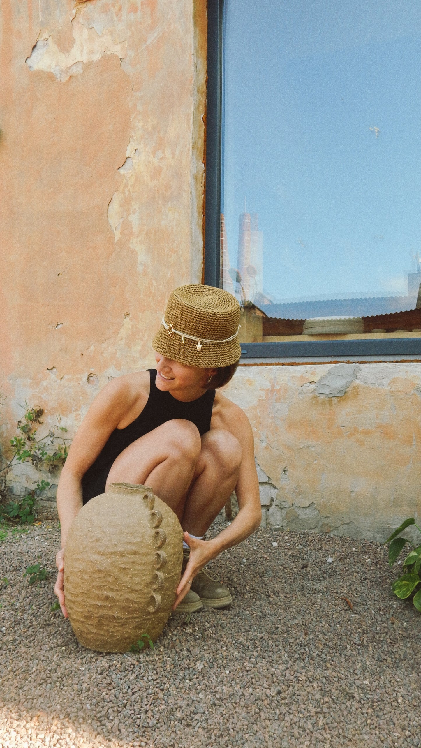 Natural Raffia Bucket Hat