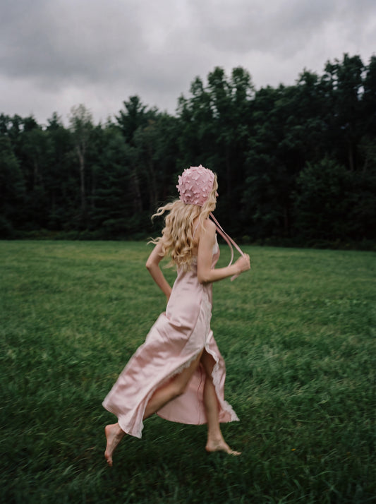 Pink Gentle Butterfly Bonnet