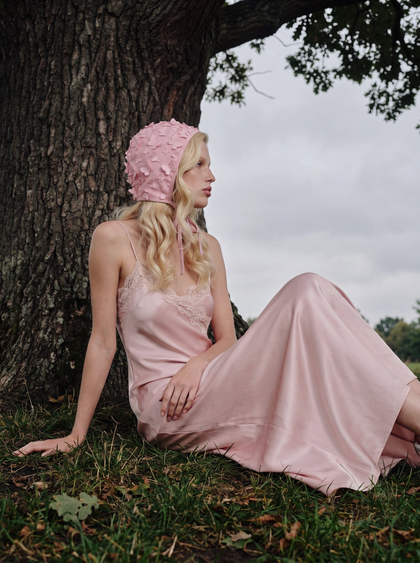 Pink Gentle Butterfly Bonnet