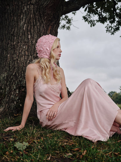 Pink Gentle Butterfly Bonnet