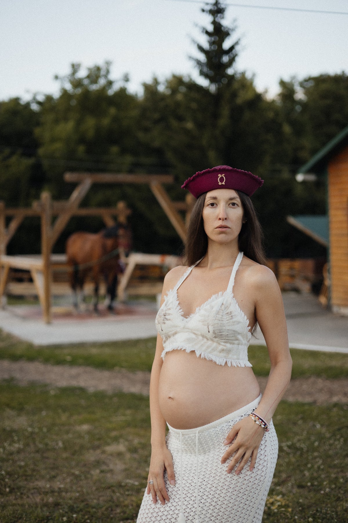 Bordeaux Linen Sea Hat