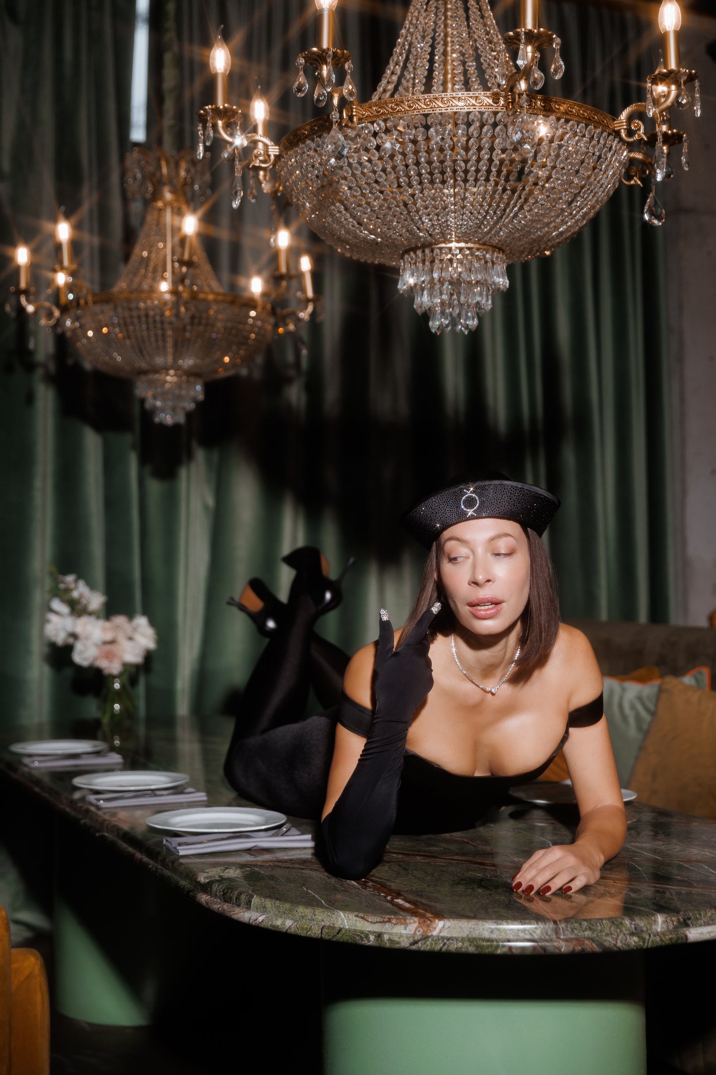 CORSET CHAMPAGNE NOIR