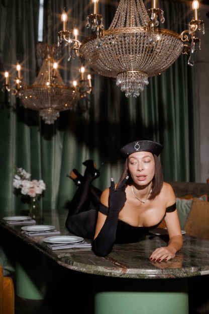 CORSET CHAMPAGNE NOIR