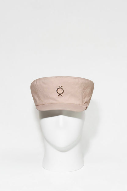 Beige Trench Baker Cap