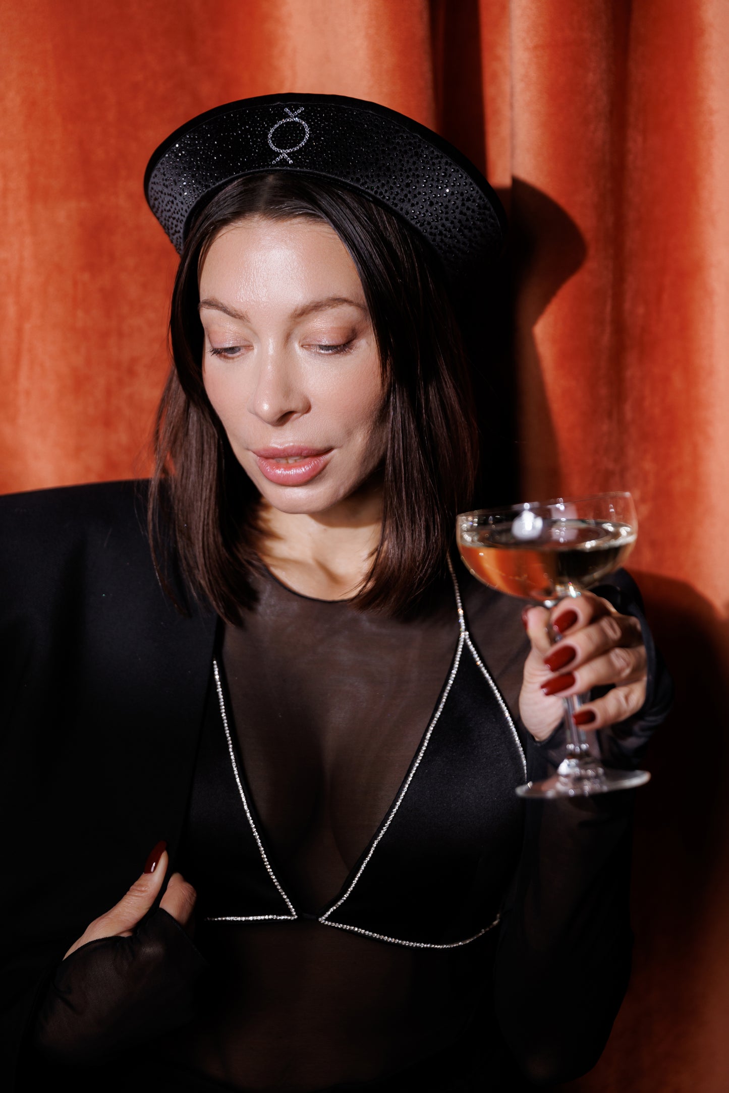 Black Champagne Sea Hat