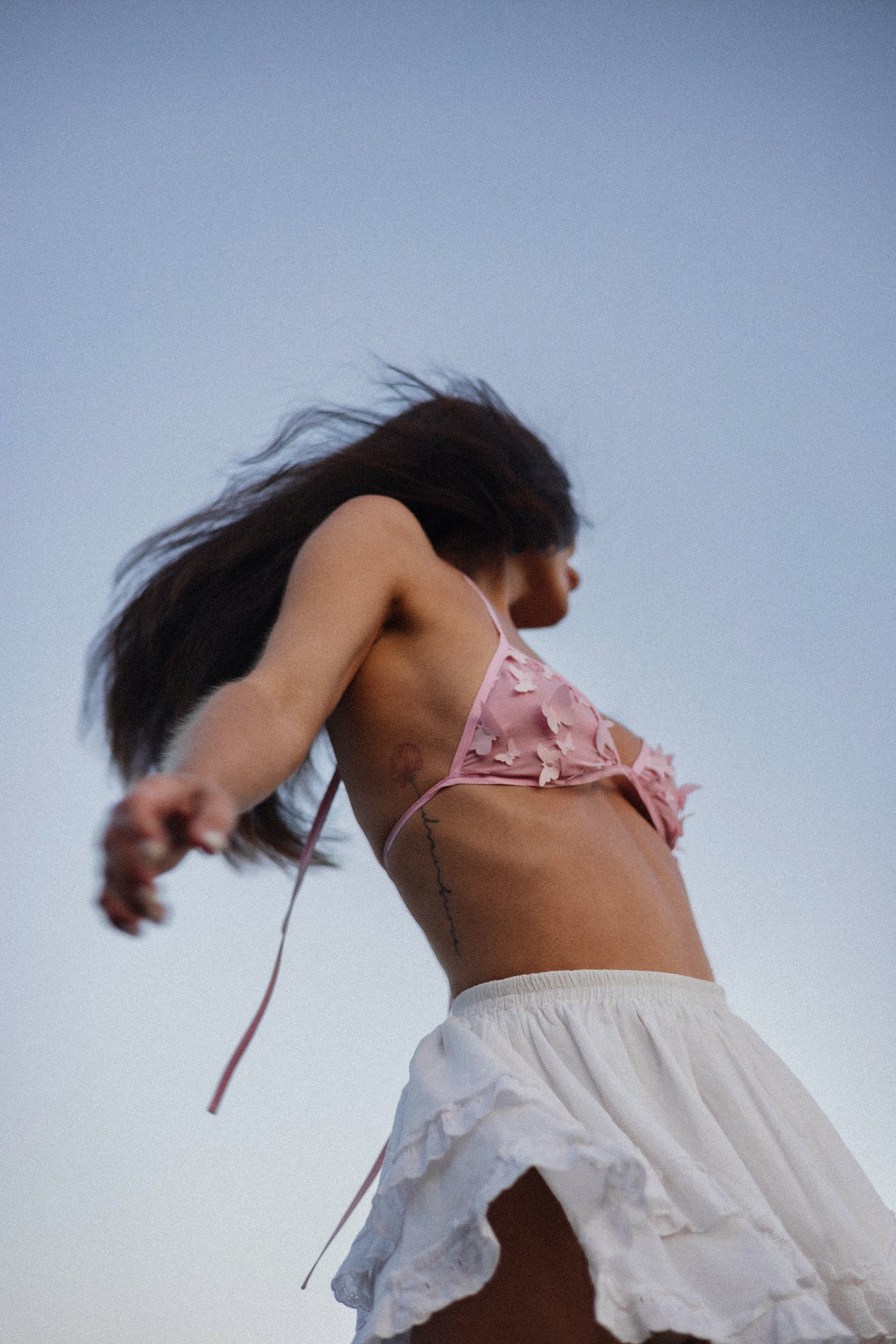 Pink Gentle Butterfly Bra