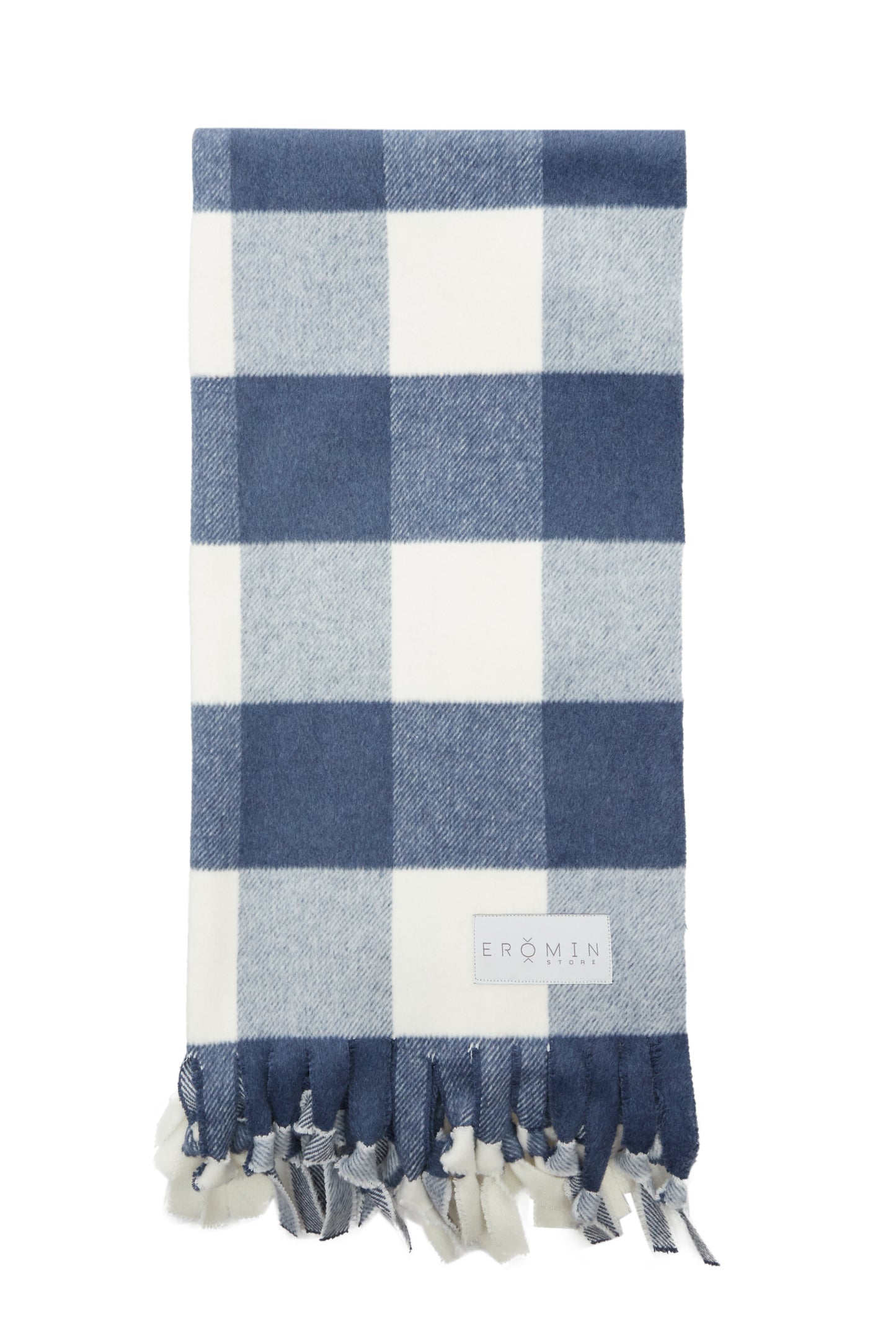 Blue Chessboard Scarf