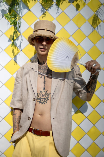 Sand Linen Bucket Hat