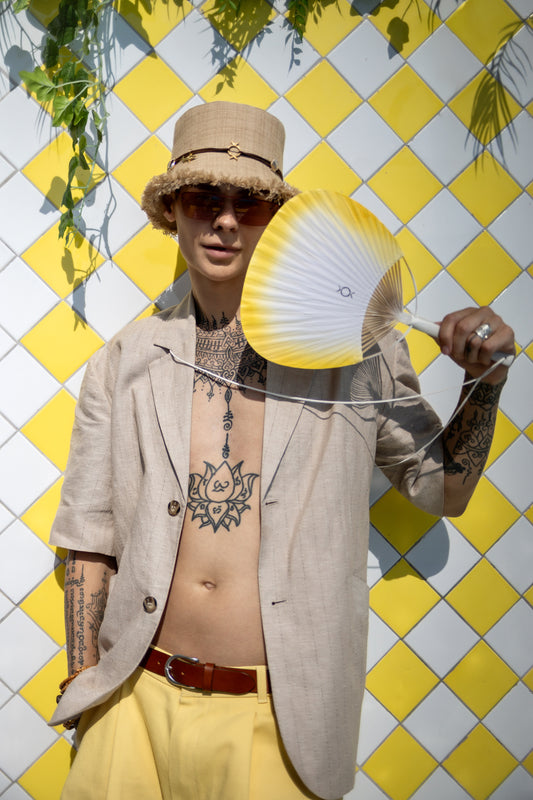 Sand Linen Bucket Hat