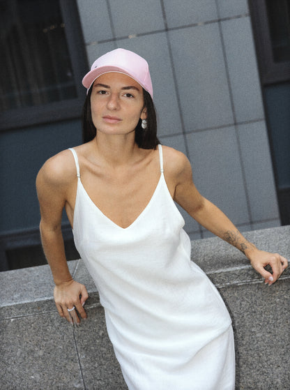 Pink Cotton Cap