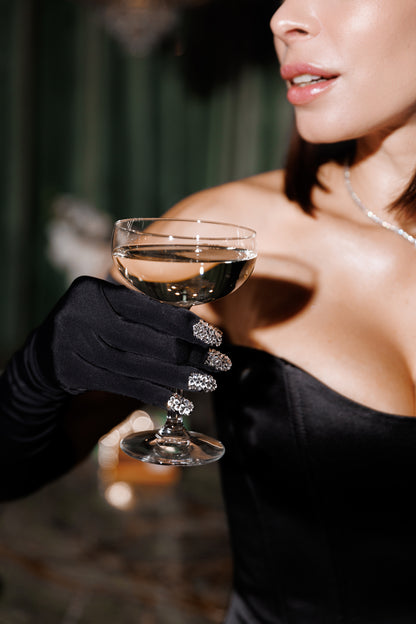 Black Champagne Gloves