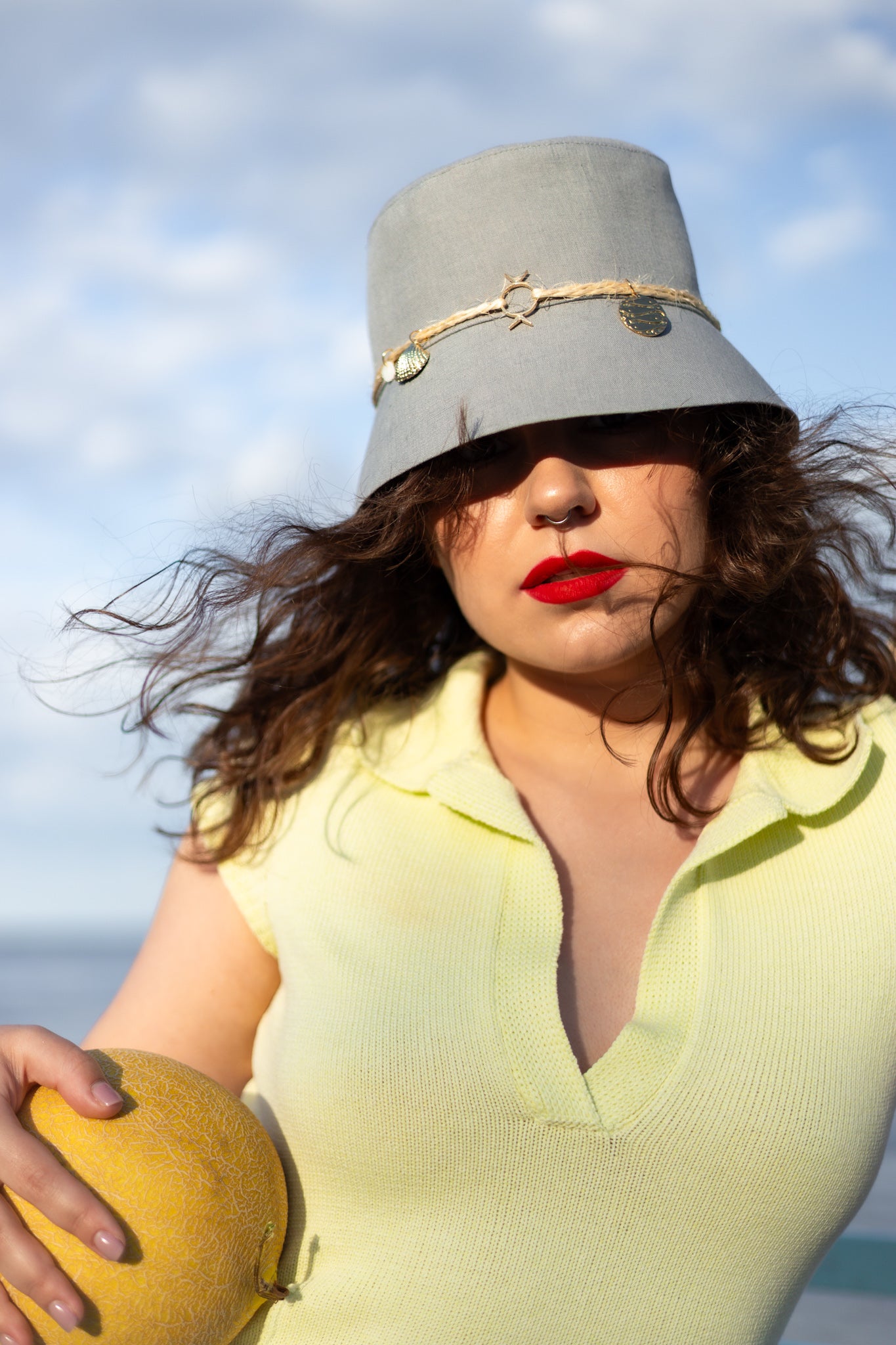 Petrichor Linen Bucket Hat