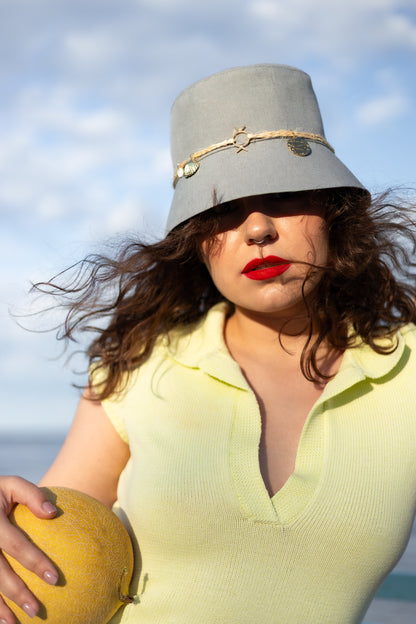 Petrichor Linen Bucket Hat