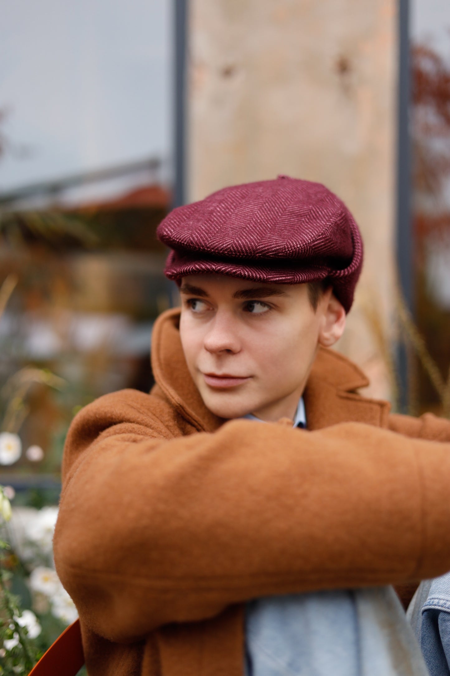 Kepi Bordeaux з Вушками