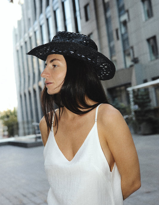 Cowboy Raffia Hat