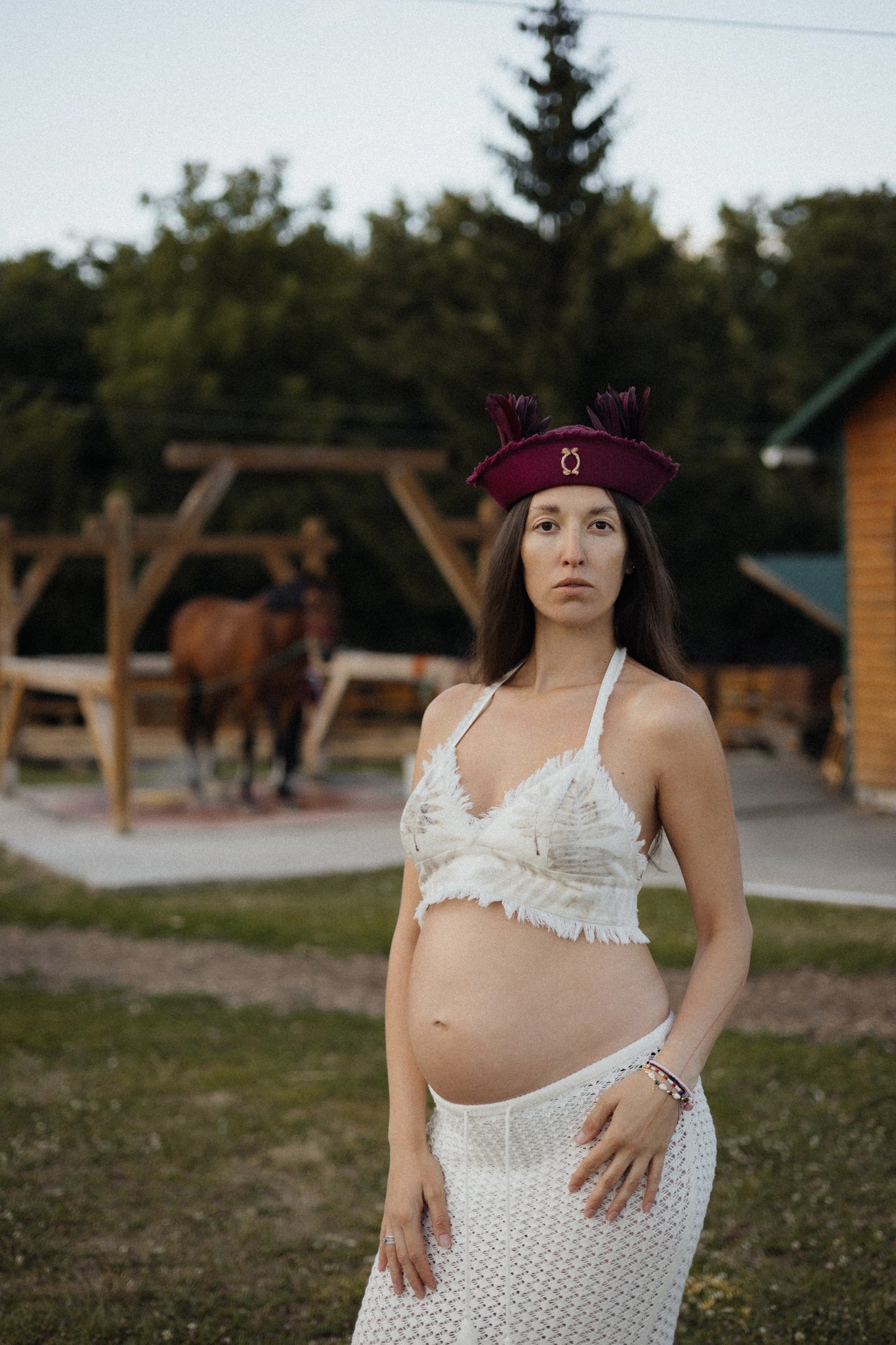 Bordeaux Linen Sea Hat