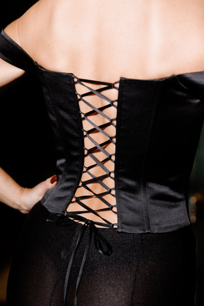 CORSET CHAMPAGNE NOIR
