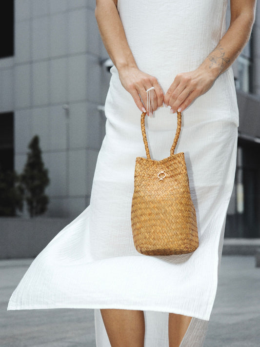 Straw Baby Bag