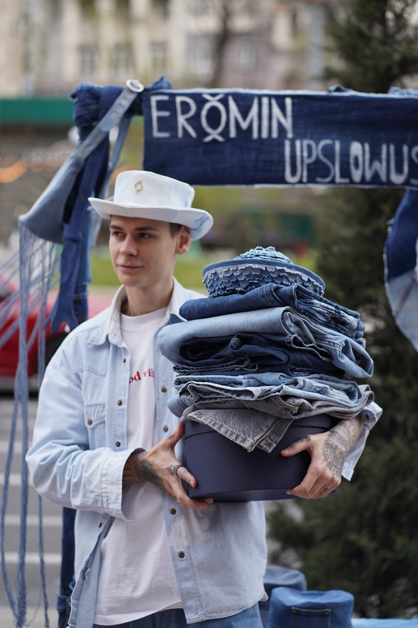 Cowboy Panama Hat Jeans