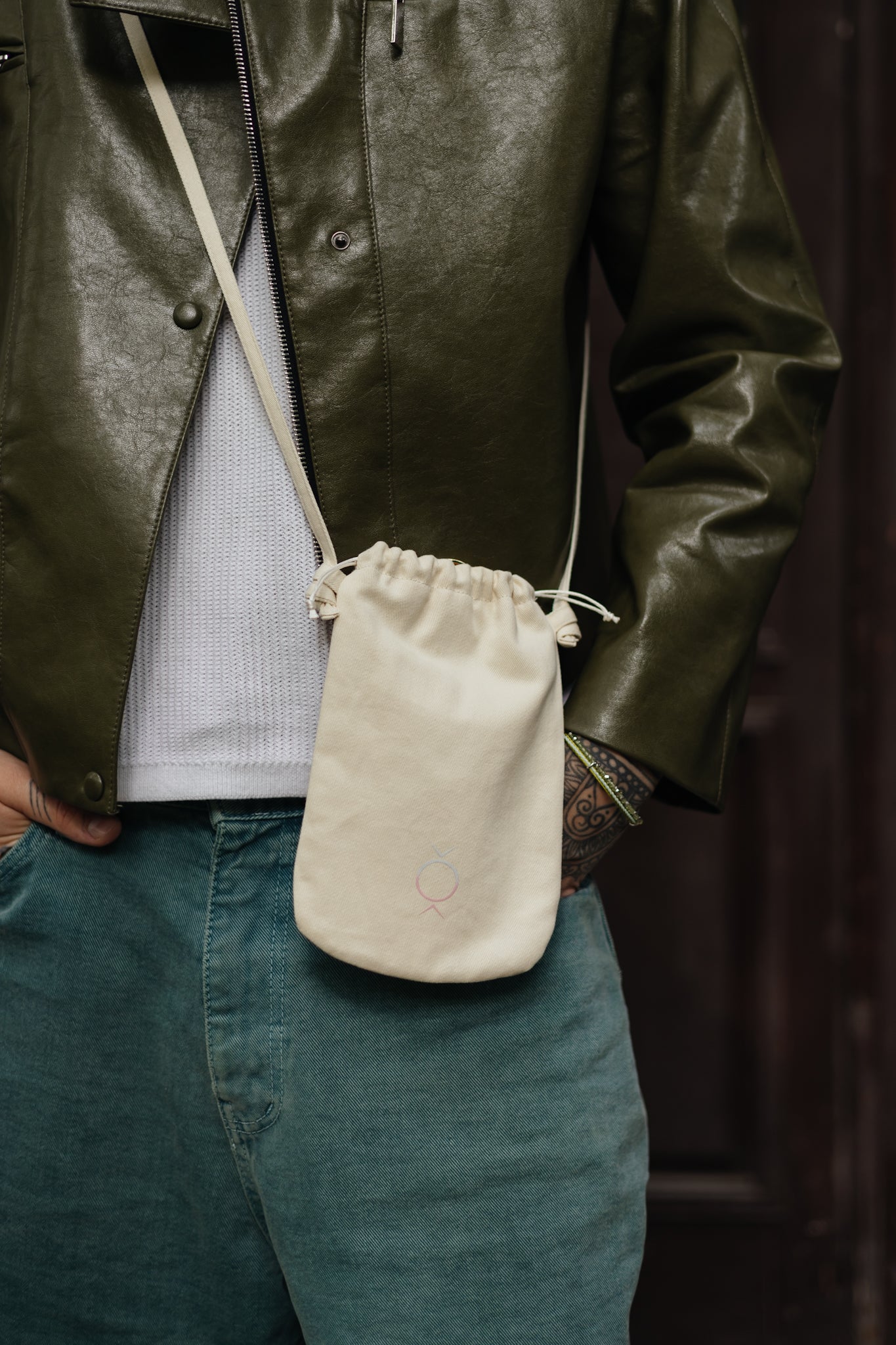 Phone Mini Bag Cream