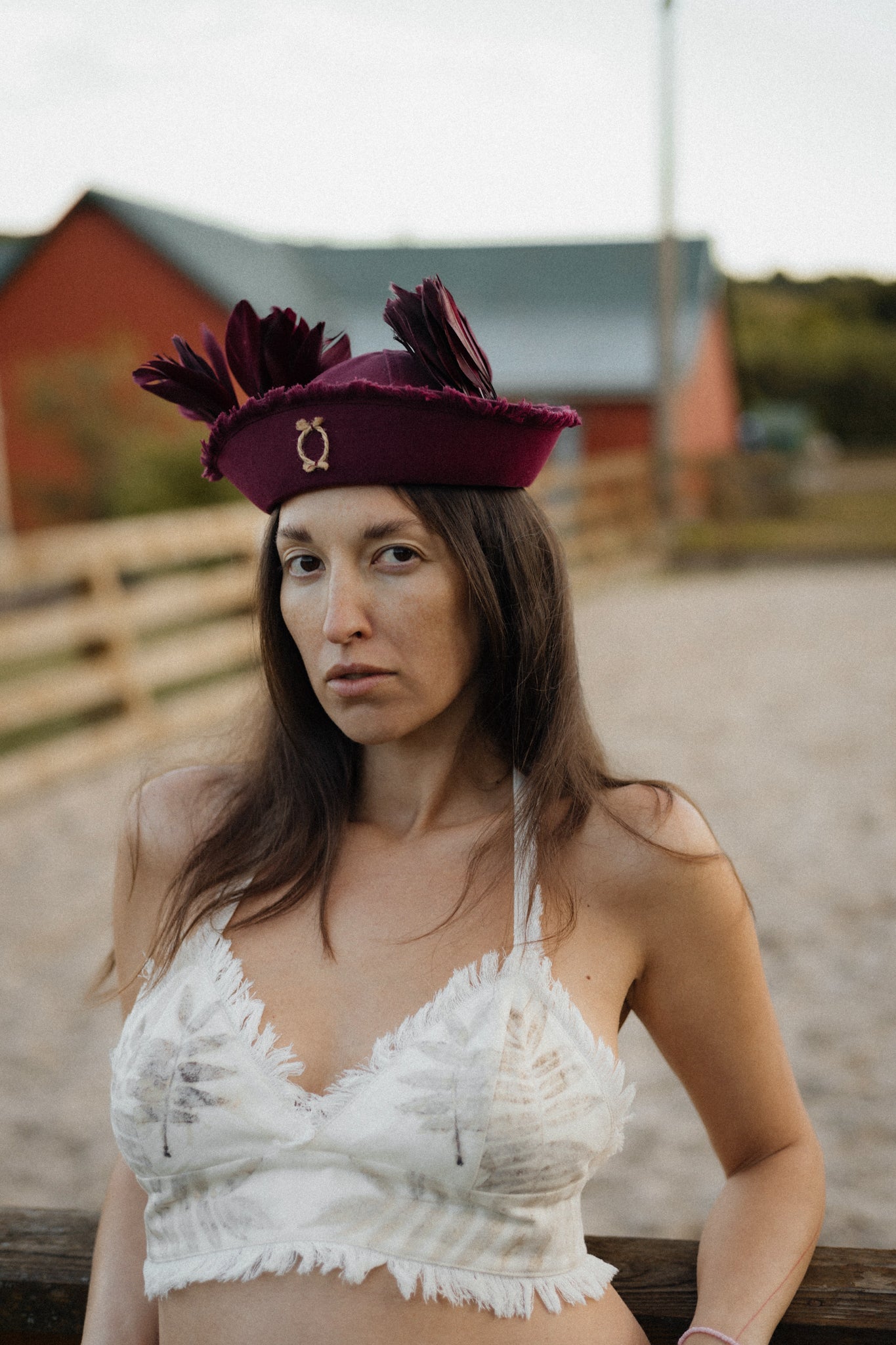 Bordeaux Linen Sea Hat