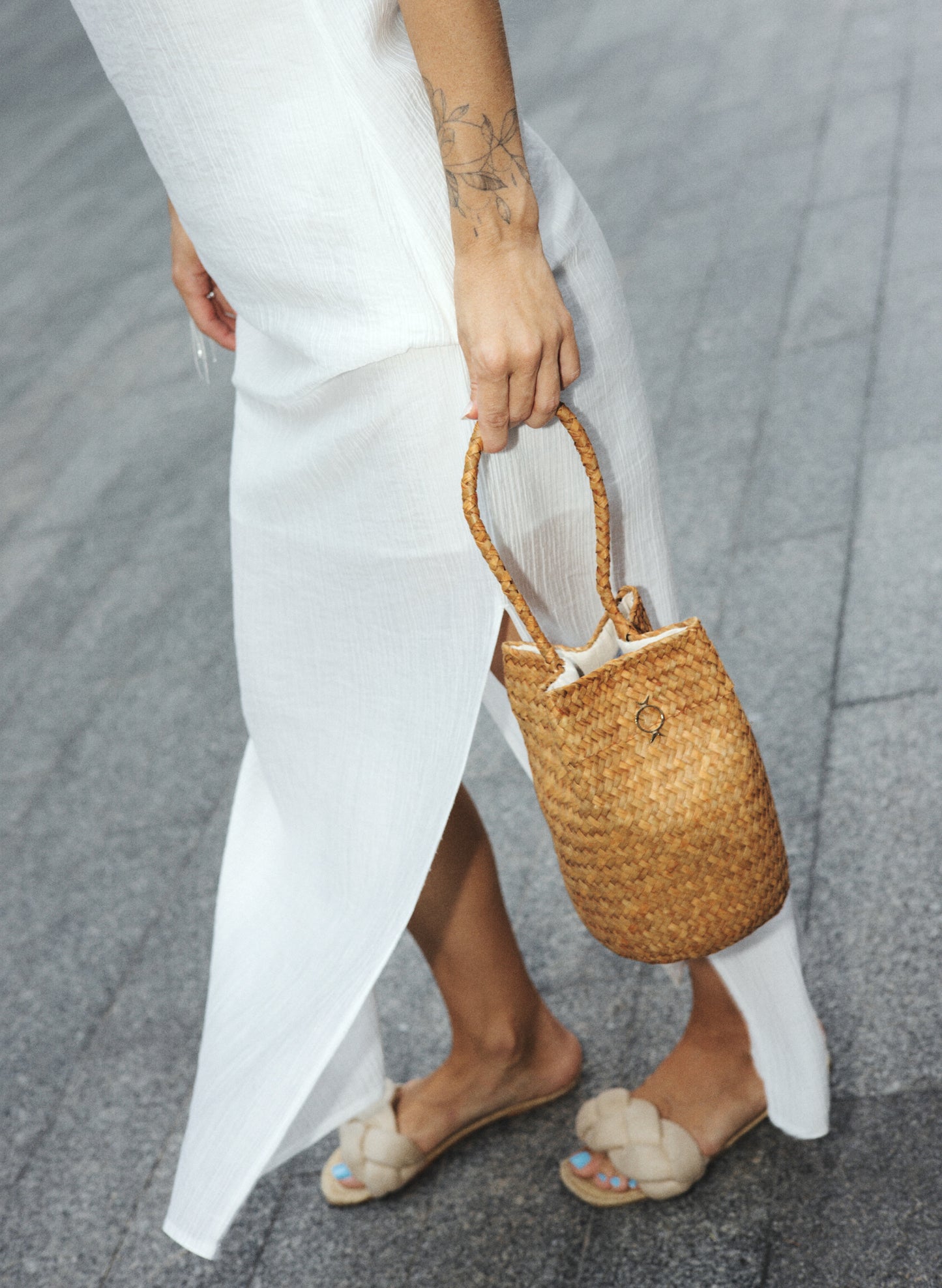 Straw Baby Bag