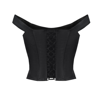 CORSET CHAMPAGNE NOIR