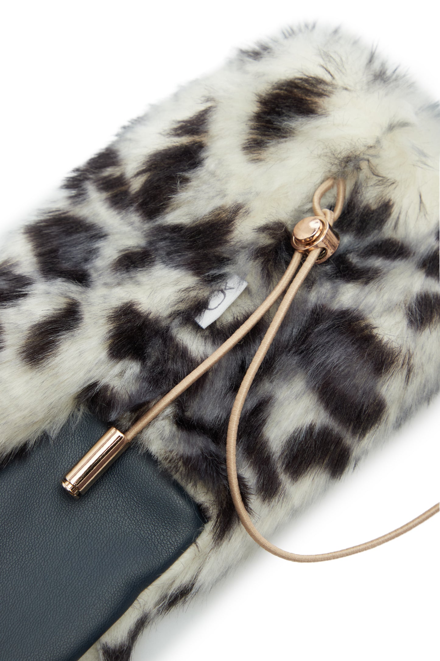 Fluffy Leopard Mittens