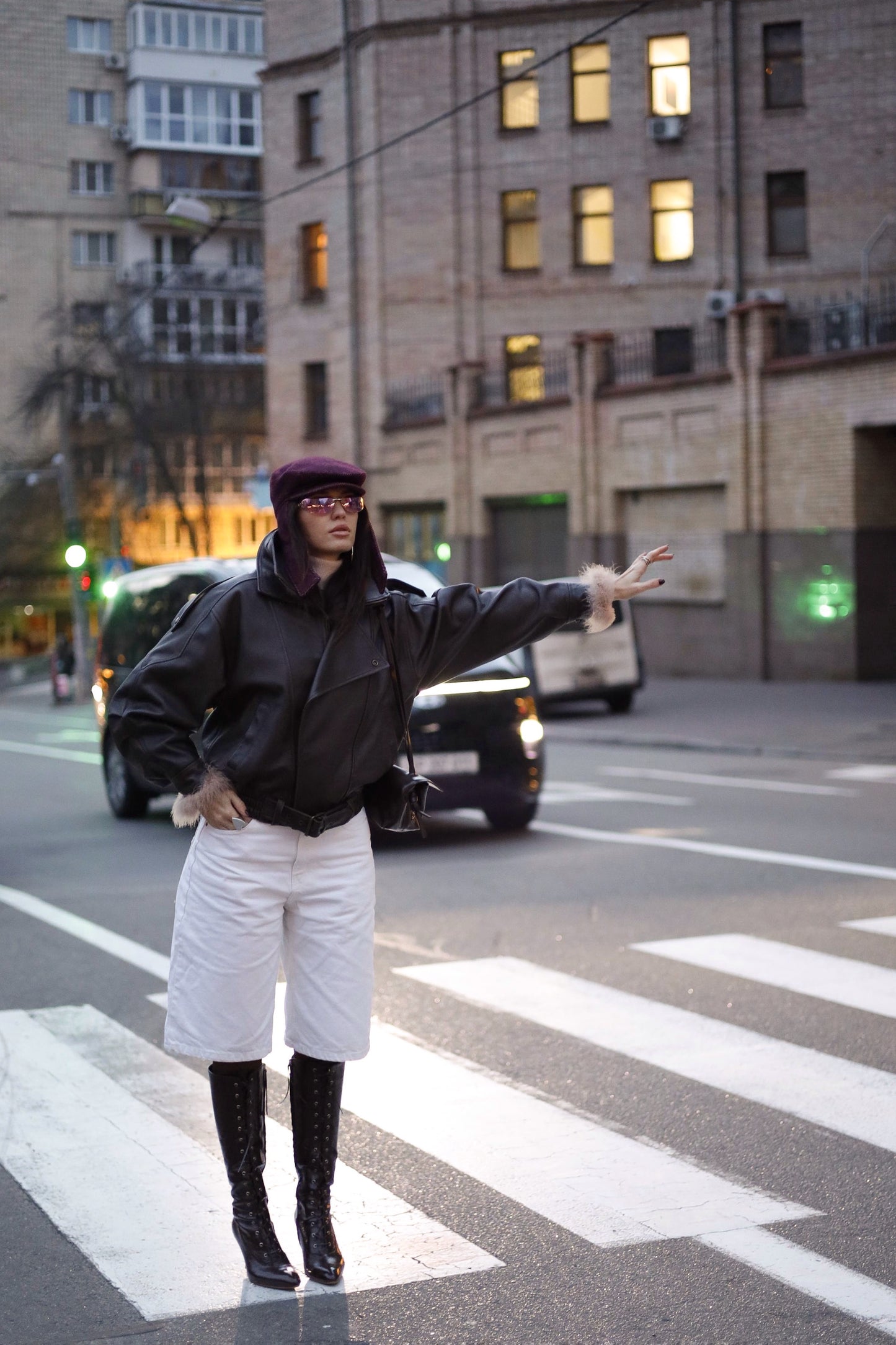 Kepi Bordeaux з Вушками