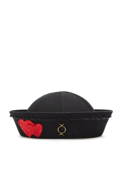 Two Hearts❣️Black Sea Hat