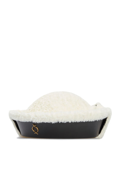 Black & White Winter with Earmuffs Sea Hat
