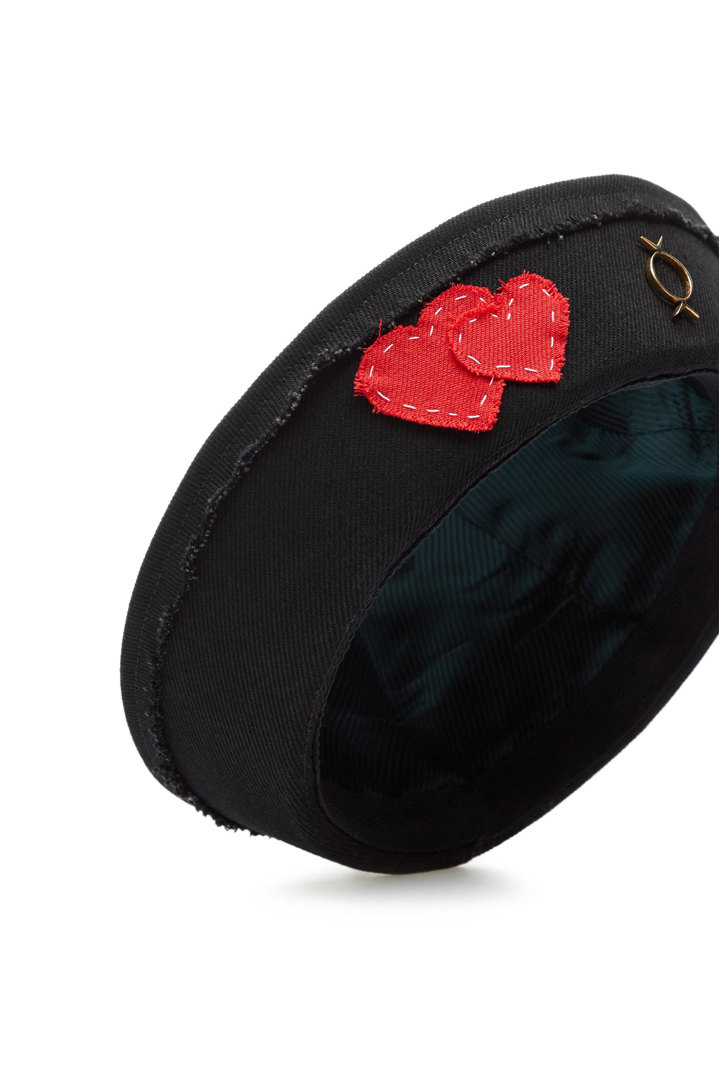 Two Hearts❣️Black Sea Hat