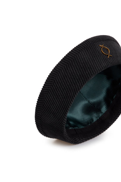 Black Velveteen Sea Hat