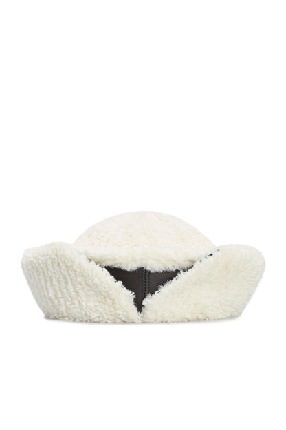 Black & White Winter with Earmuffs Sea Hat