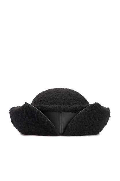 Black Winter with Earmuffs Sea Hat