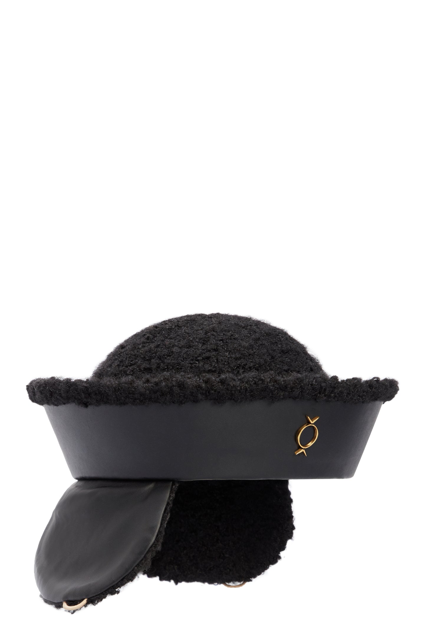 Black Winter with Earmuffs Sea Hat