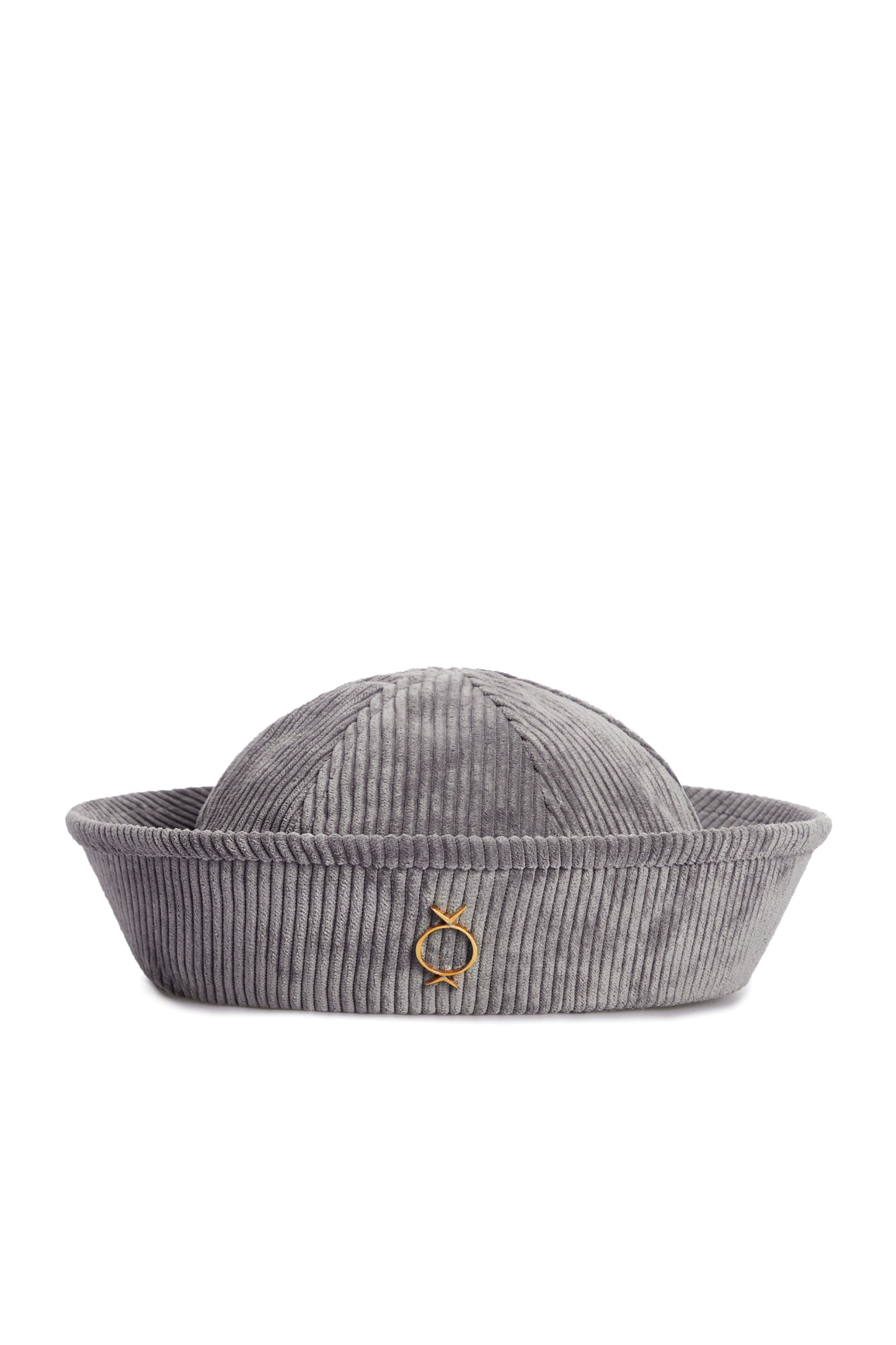 Grey Velveteen Sea Hat 