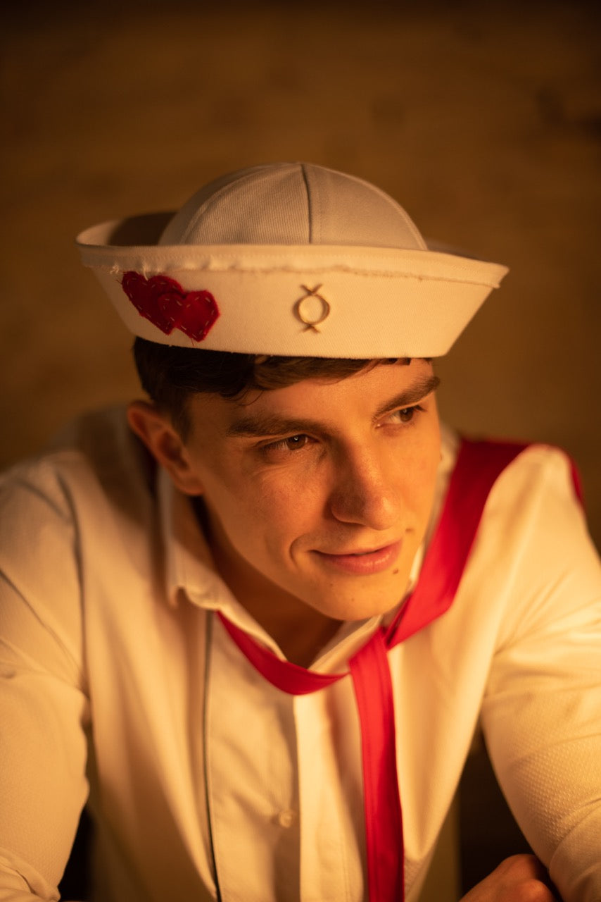 Two Hearts❣️White Sea Hat