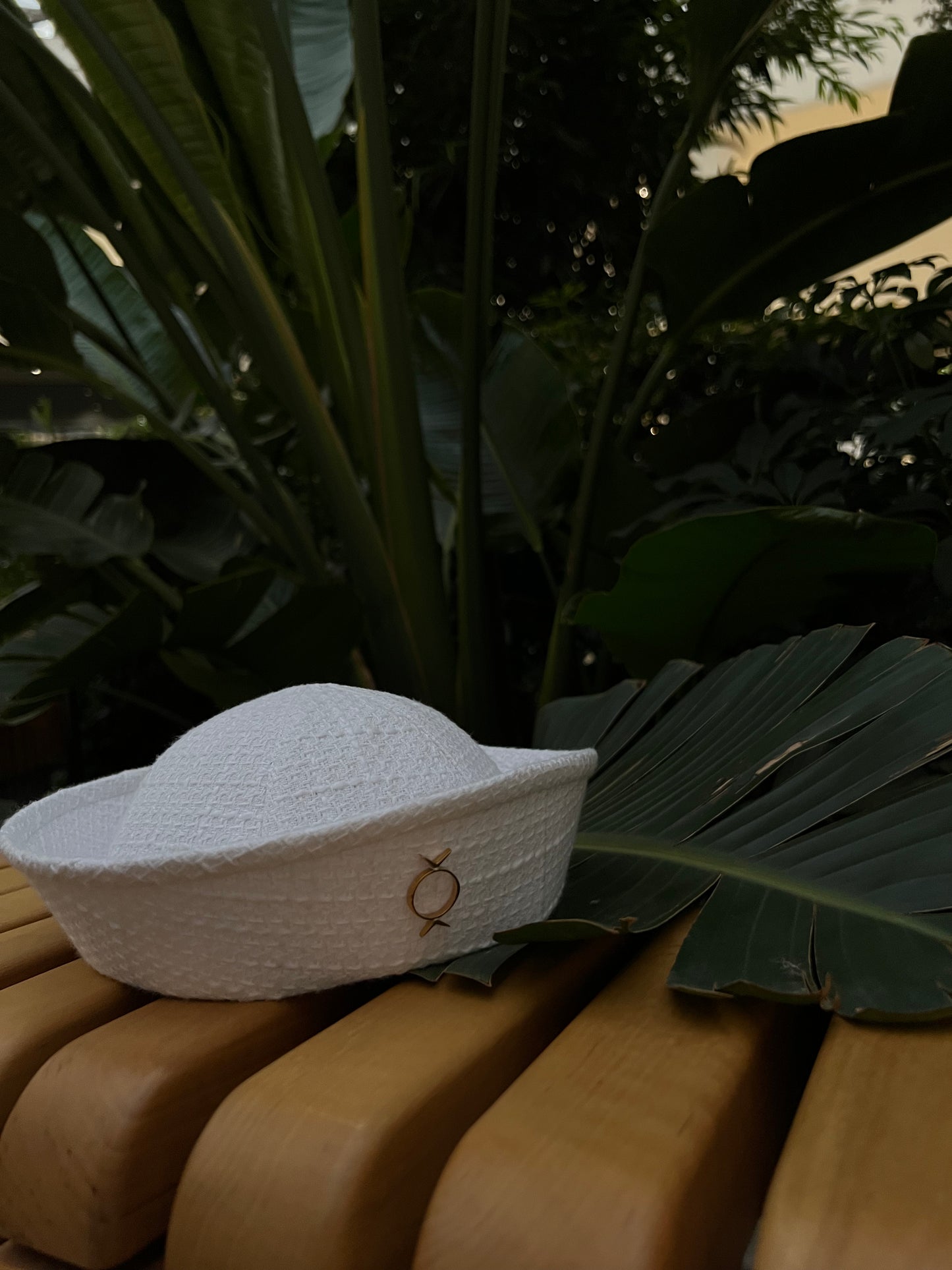 White Tweed Sea Hat