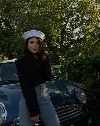 White Tweed Sea Hat