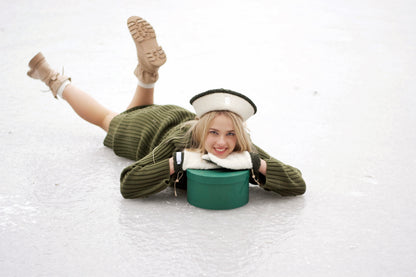 Green & White Sea Hat