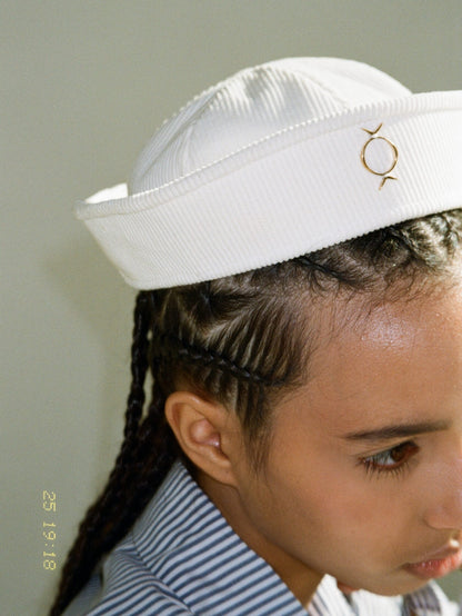 White Velvet Sea Hat